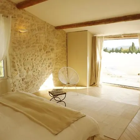 Gæstehus Superbe Mas En Pierres De 350 M2 Avec Piscine Pool House Wifi Parking Gratuits Rochefort-du-Gard